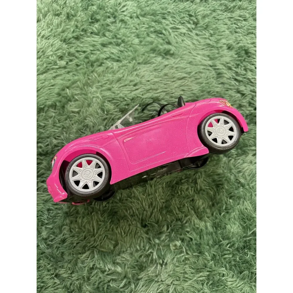 2013 Barbie Extra Glitter Pink Convertible Car Toy Vehicle Mattel BDF38 Doll